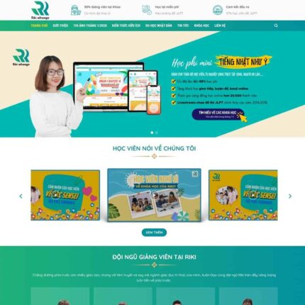 Theme WordPress trung tâm học tiếng Nhật