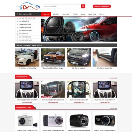 Theme WordPress bán phụ kiện, đồ chơi ô tô