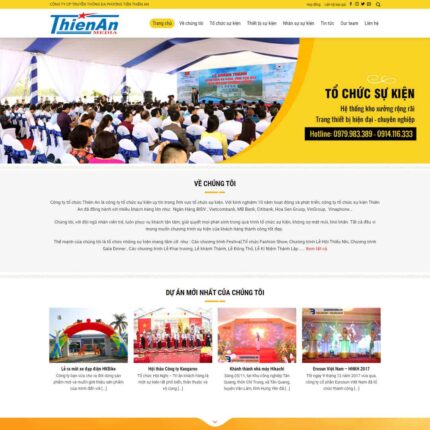 Theme WordPress công ty tổ chức sự kiện 06