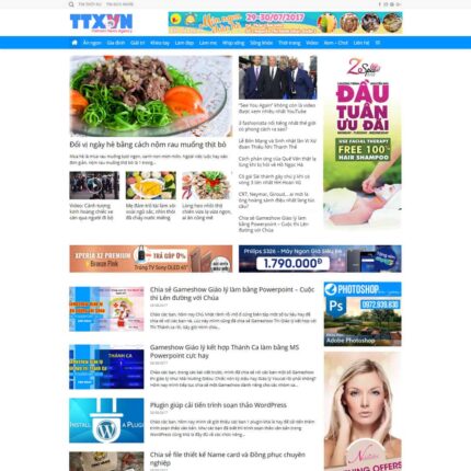 Theme WordPress tin tức 01